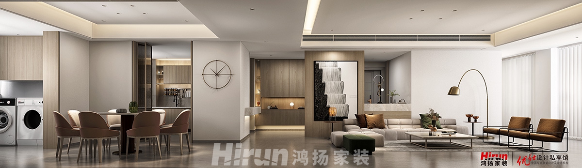 歸心苑260㎡北歐之光復(fù)式 裝修案例效果圖-客廳