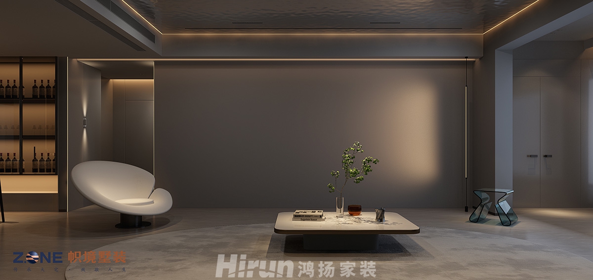中建江山壹號220㎡雅致現代大平層 裝修案例效果圖-1