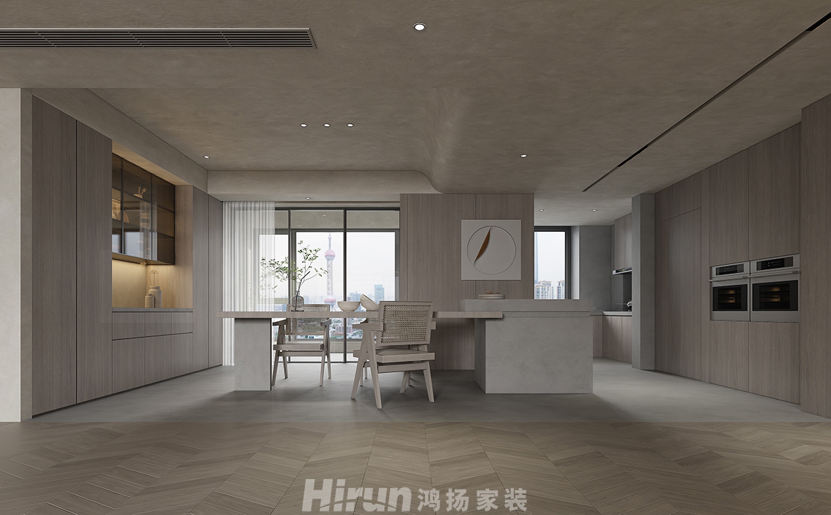 中建江山壹號260㎡雅致現(xiàn)代大平層 裝修案例效果圖-4