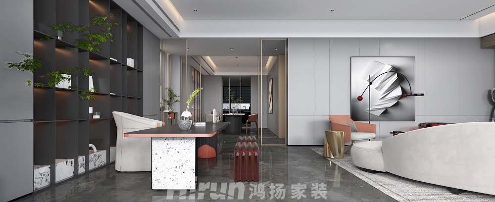保利天禧220㎡雅致現代大平層 裝修案例效果圖-2