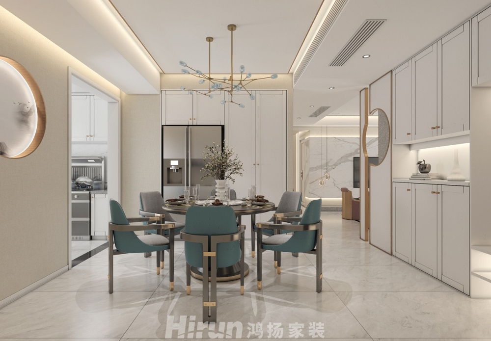 八方小區(qū)142㎡復(fù)合寫意四居室 裝修案例效果圖-圖片 9