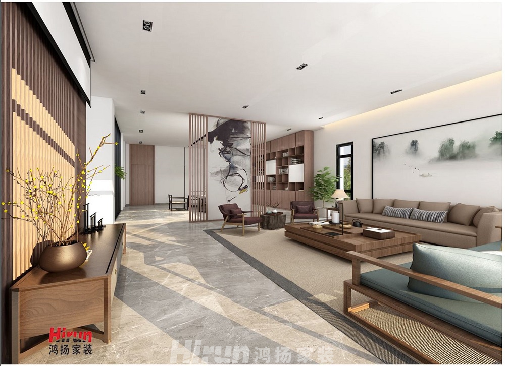 布拉莊園300㎡復合寫意別墅 裝修案例效果圖-8132393388860174