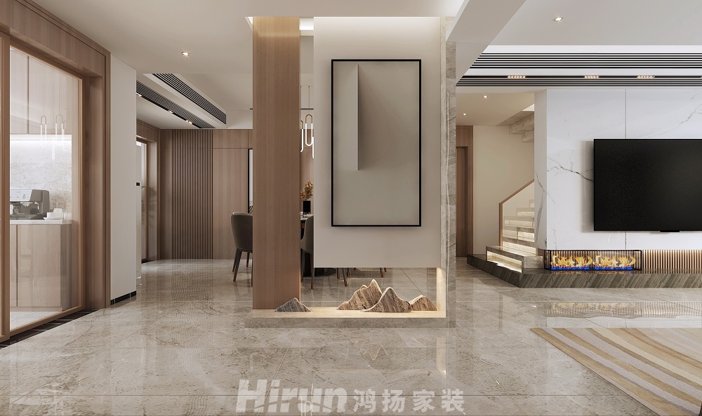 八方小區(qū)290㎡北歐之光復(fù)式 裝修案例效果圖-1 (1)