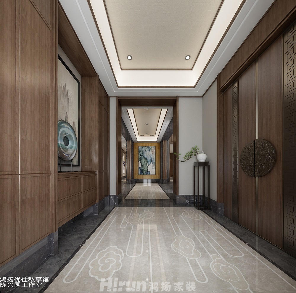 金澤園500㎡復(fù)合寫意別墅 裝修案例效果圖-2