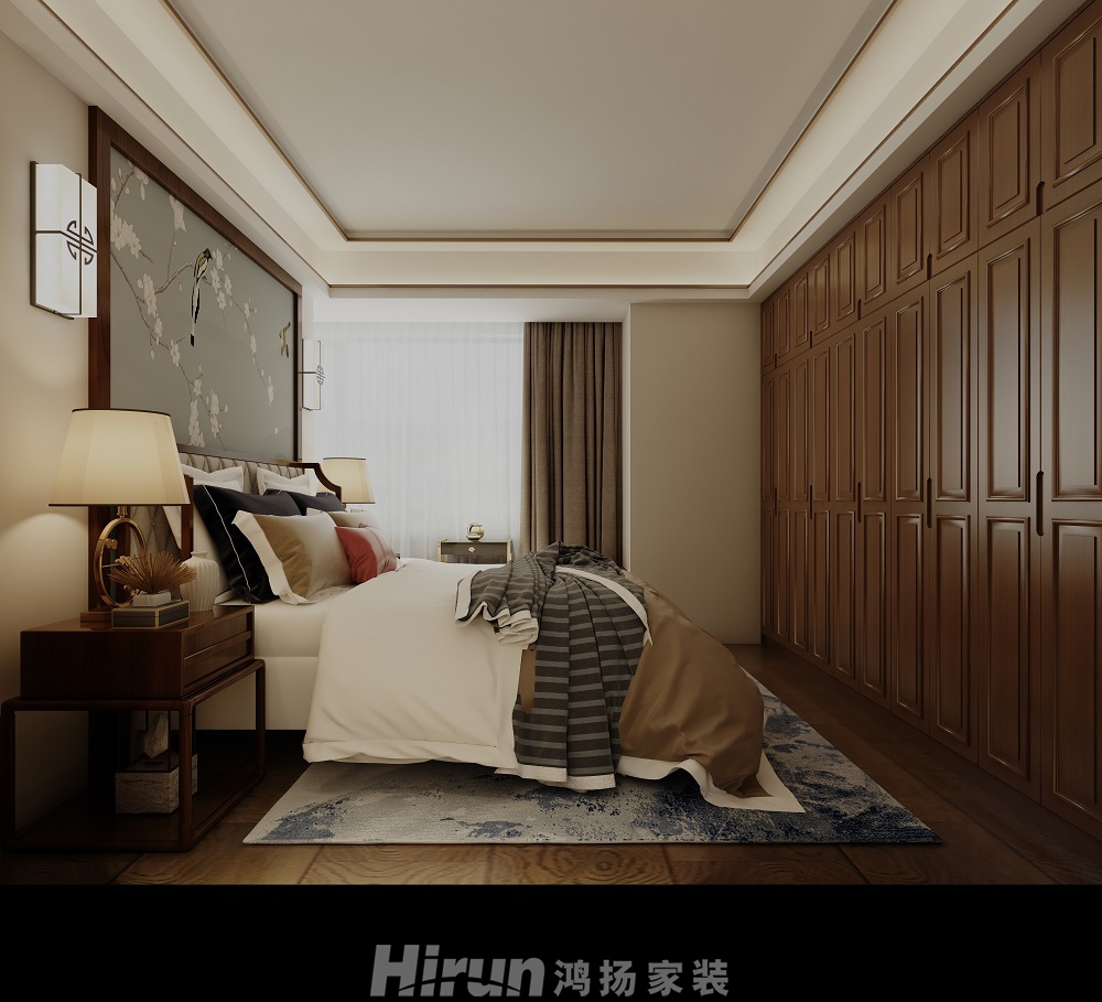 三一翡翠灣146㎡復合寫意四居室 裝修案例效果圖-3