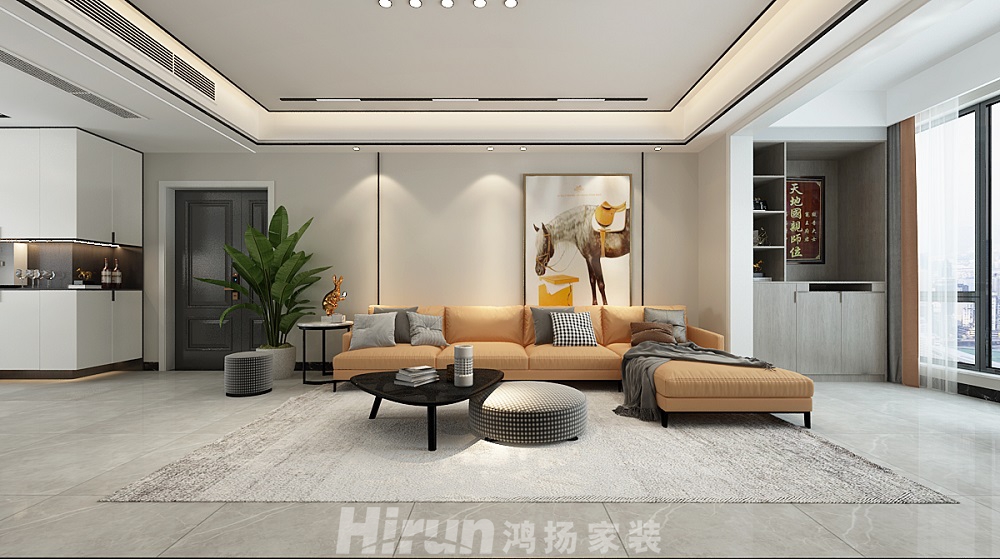云升東方大院145㎡雅致現(xiàn)代四居室 裝修案例效果圖-3927c03f5222a764e936782b8916f69