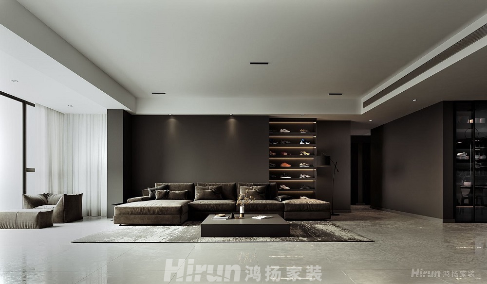湘江壹號(hào)240㎡雅致現(xiàn)代大平層 裝修案例效果圖-2132393396512146