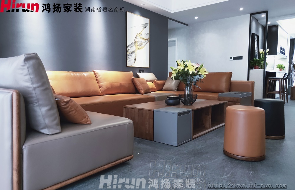 云升東方大院240㎡雅致現代復式 裝修案例效果圖-0