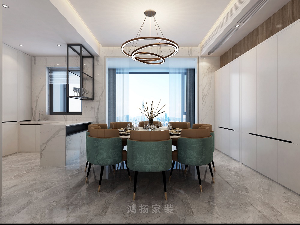 衡州府260㎡雅致現(xiàn)代大平層 裝修案例效果圖-2