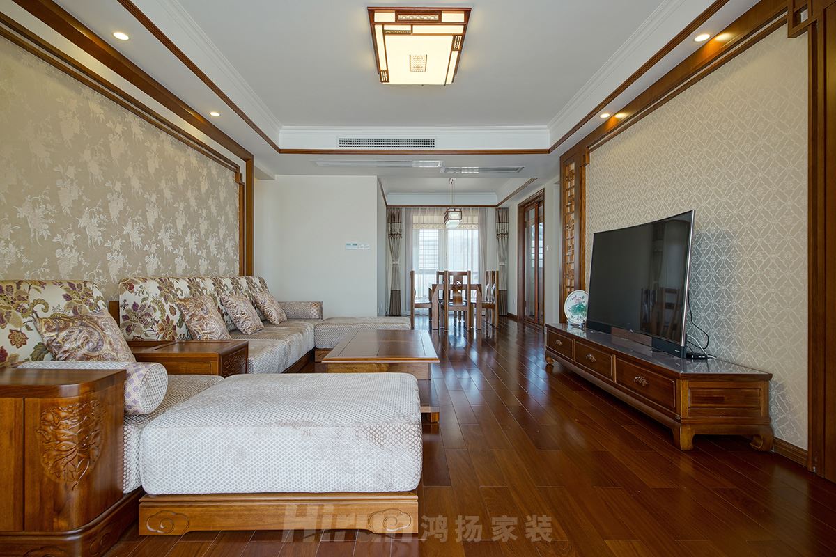 湘熙水郡130㎡復(fù)合寫意三居室 裝修案例實(shí)景圖-03
