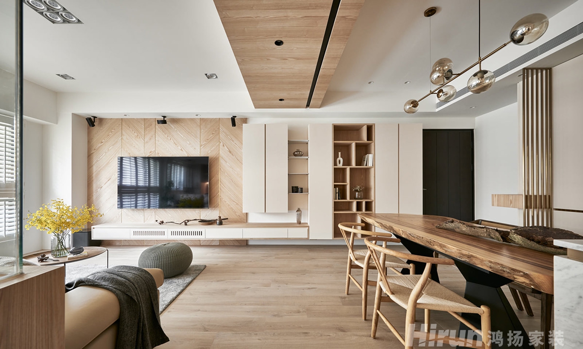 中建江灣壹號160㎡北歐之光四居室 裝修案例實景圖-1