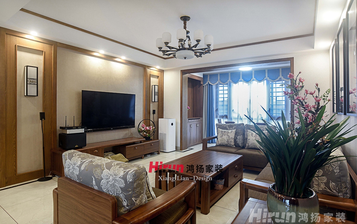 景秀家園150㎡復合寫意四居室 裝修案例實景圖-1