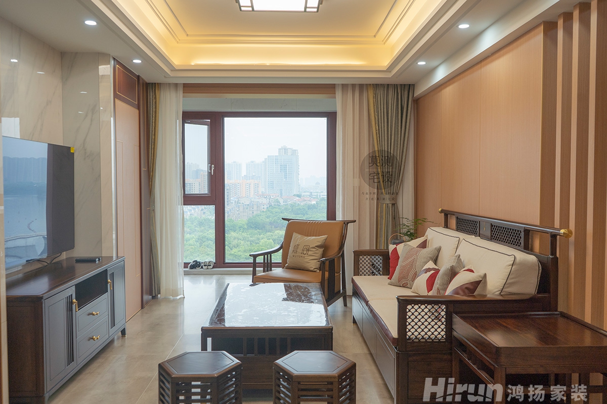 翡翠一品120㎡復合寫意三居室 裝修案例實景圖-1