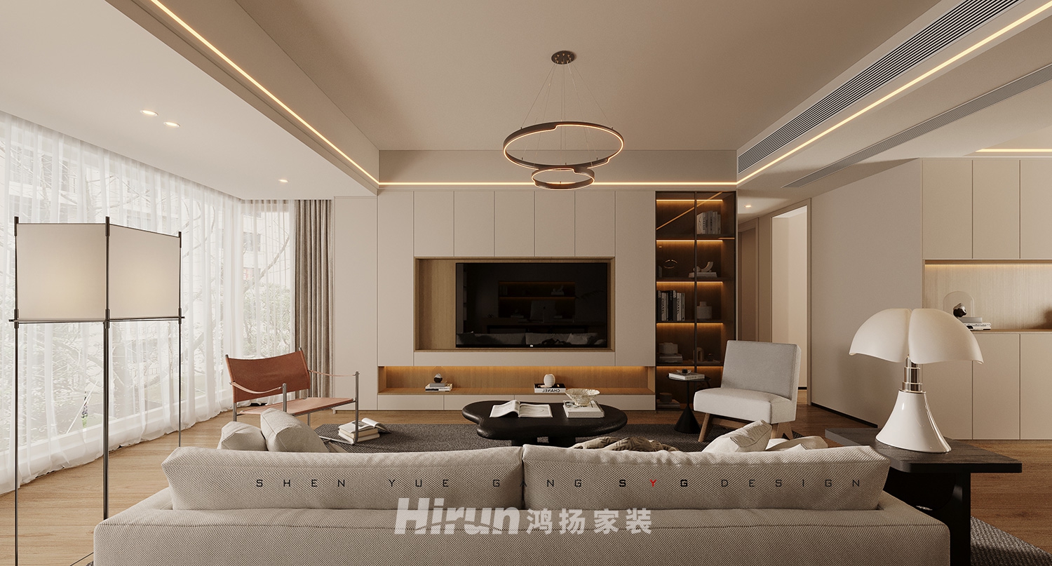 寶能公館160㎡北歐之光四居室 裝修案例效果圖-2