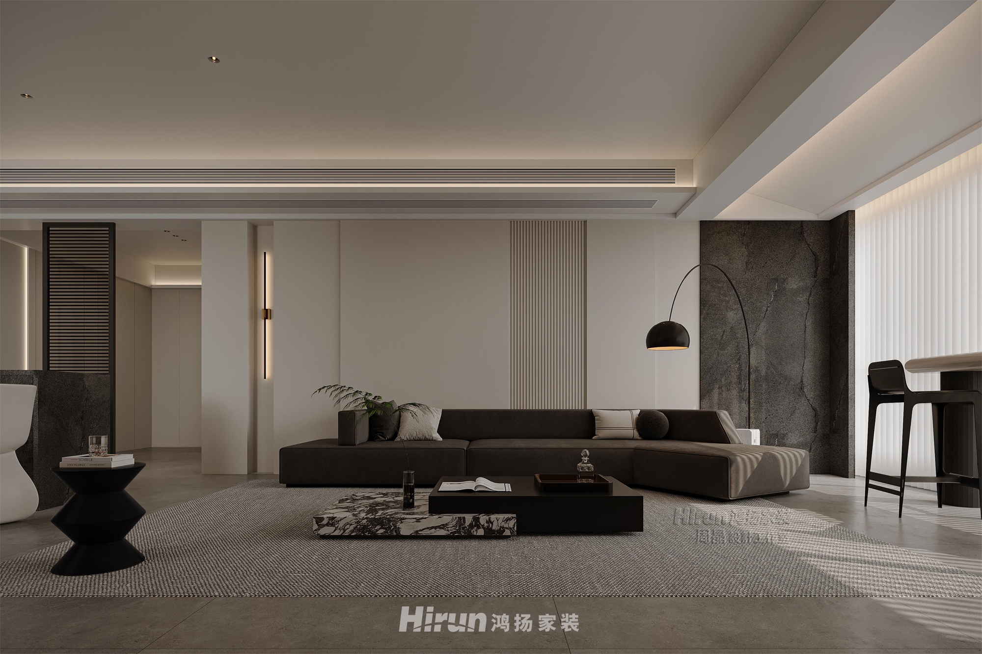 金茂云府176㎡新裝飾主義大平層 裝修案例效果圖-4