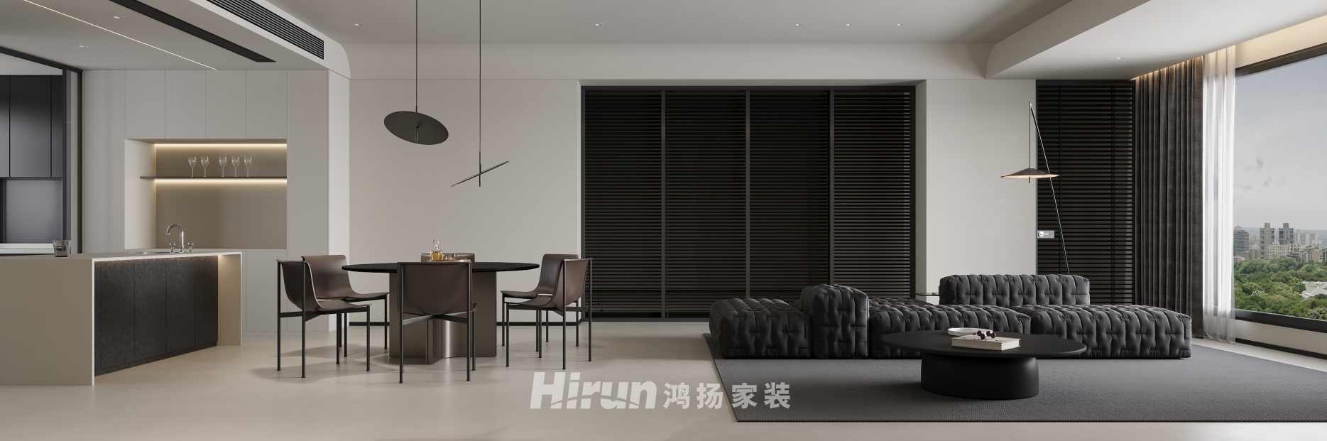 金茂云府175㎡雅致現代大平層 裝修案例效果圖-4