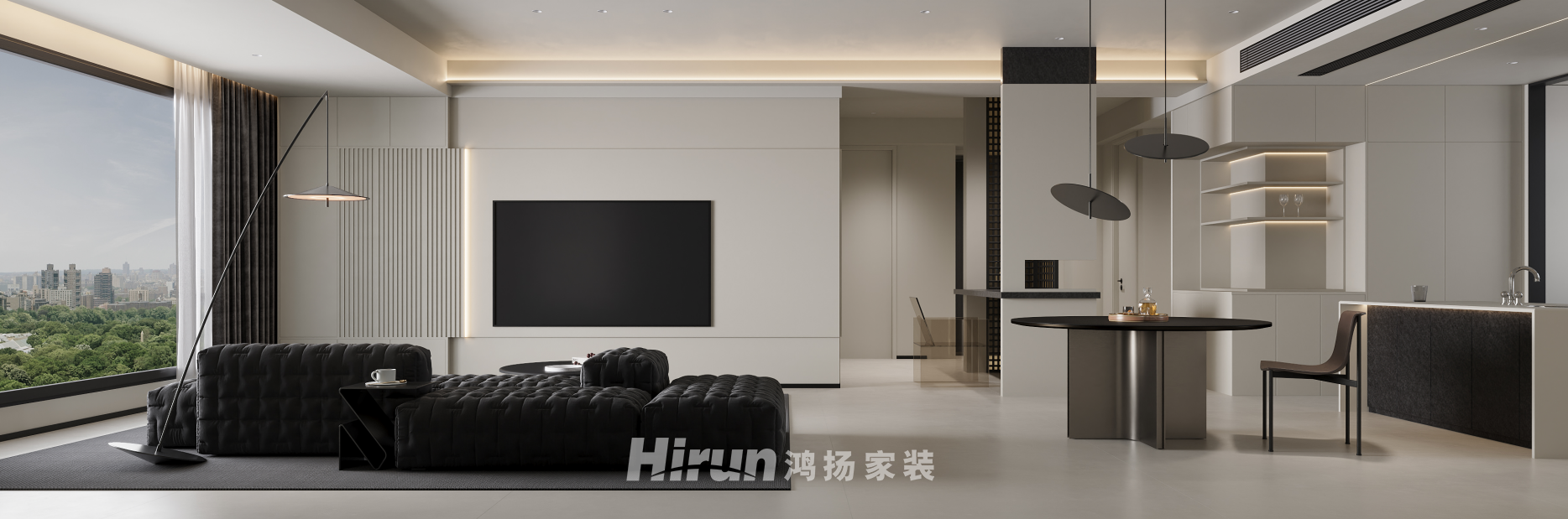 金茂云府175㎡雅致現代大平層 裝修案例效果圖-5