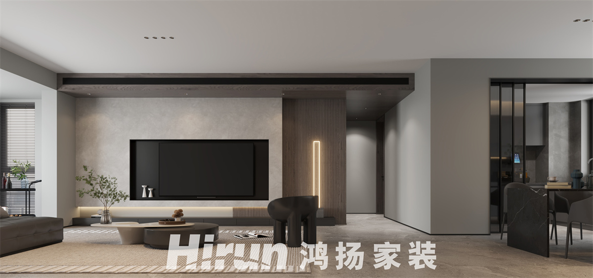 長(zhǎng)房星昇公館183㎡雅致現(xiàn)代大平層 裝修案例效果圖-1