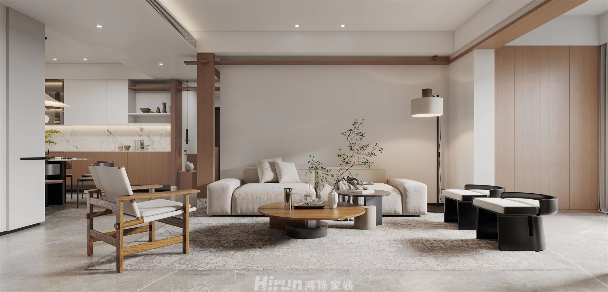 和美·星城150㎡北歐之光四居室 裝修案例效果圖-2