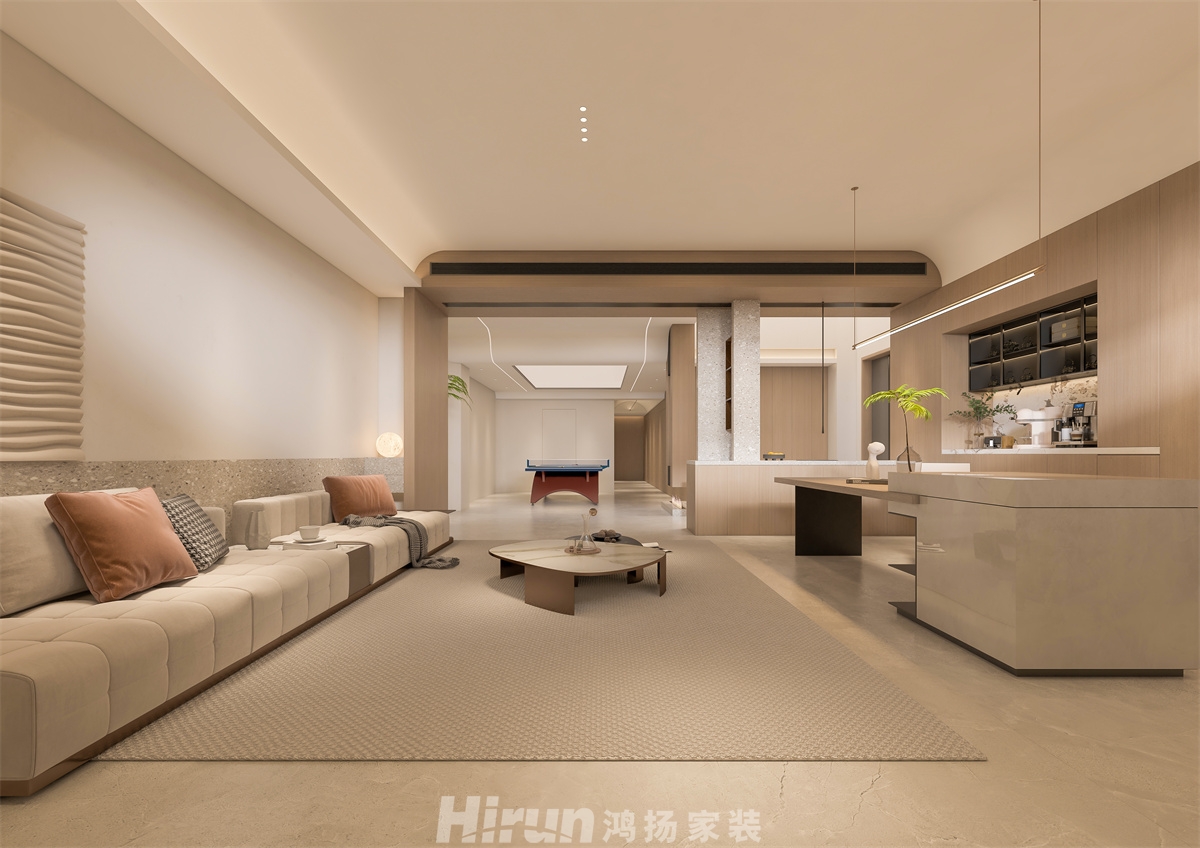 湘江玥360㎡北歐之光別墅 裝修案例效果圖-2