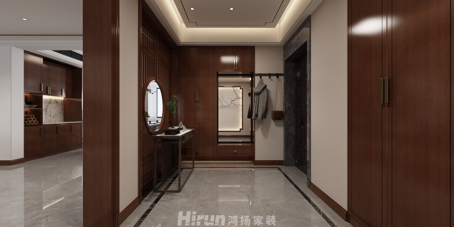 美居樂瓏庭210㎡復合寫意大平層 裝修案例效果圖-2