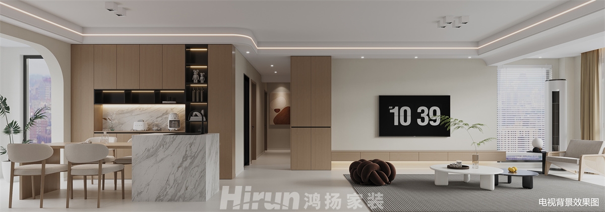 舞陽尚品星城130㎡北歐之光四居室 裝修案例效果圖-1