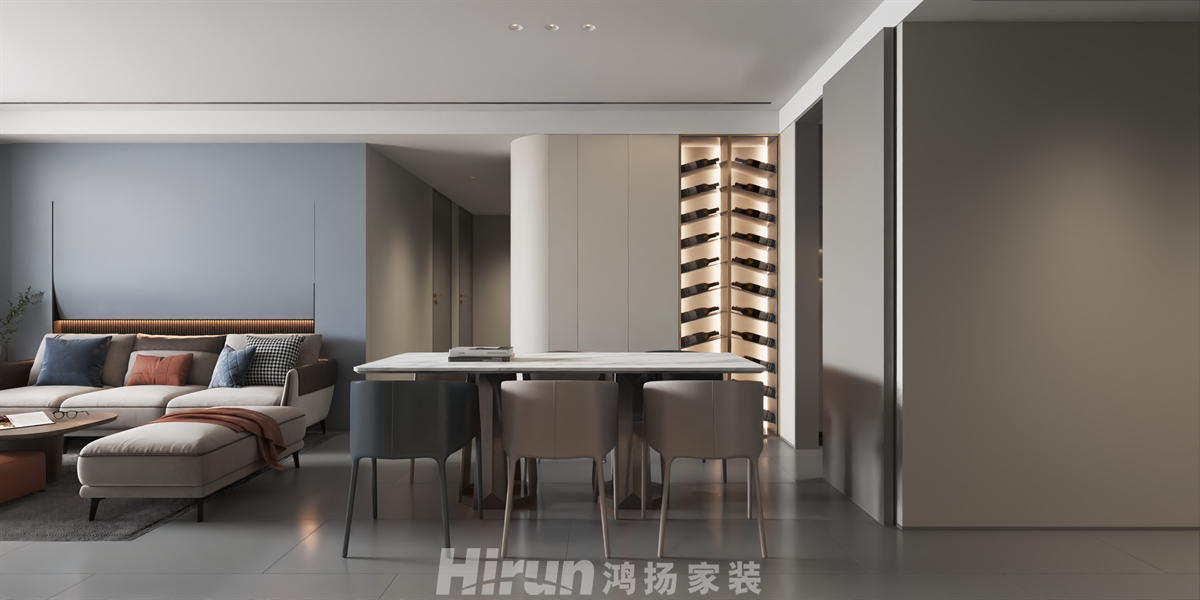 建發央著140㎡優雅繽紛四居室 裝修案例效果圖-1