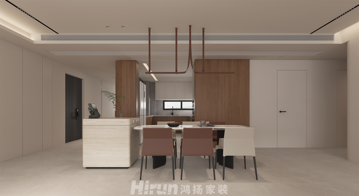 麓云國際240㎡北歐之光大平層 裝修案例效果圖-1