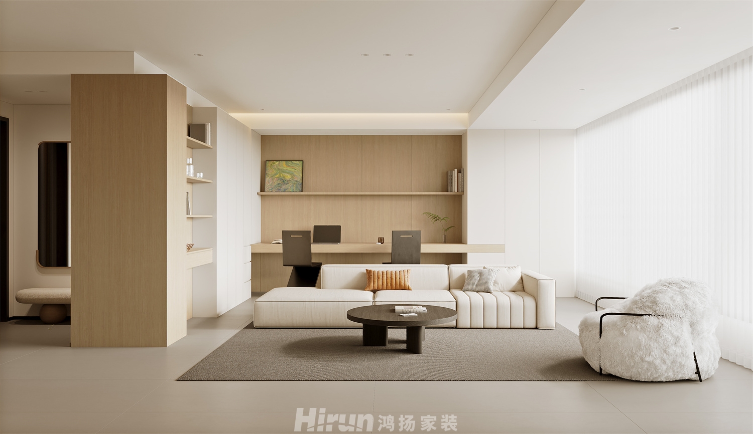 明月江南150㎡北歐之光四居室 裝修案例效果圖-5