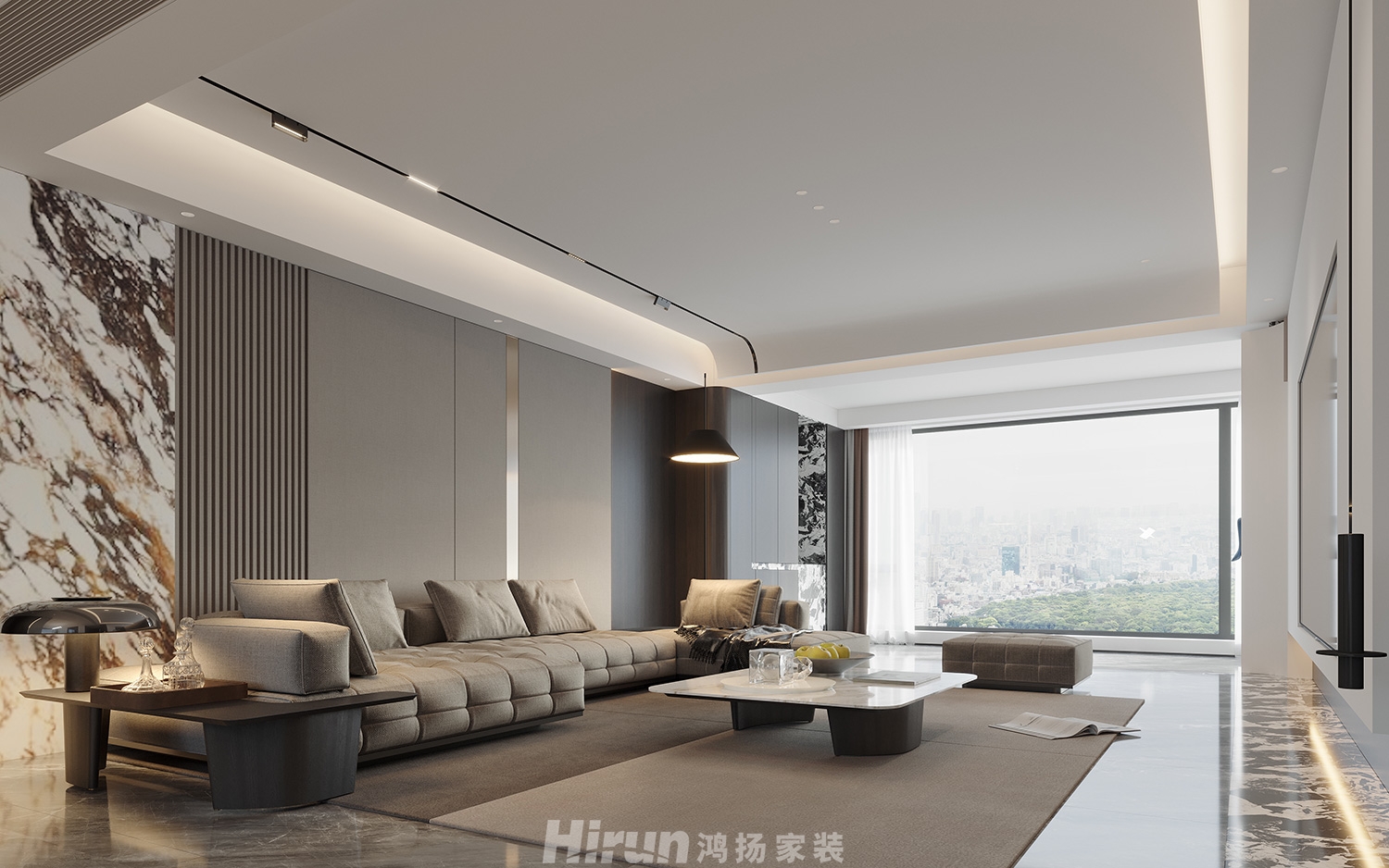 楚天御府240㎡雅致現代大平層 裝修案例效果圖-6