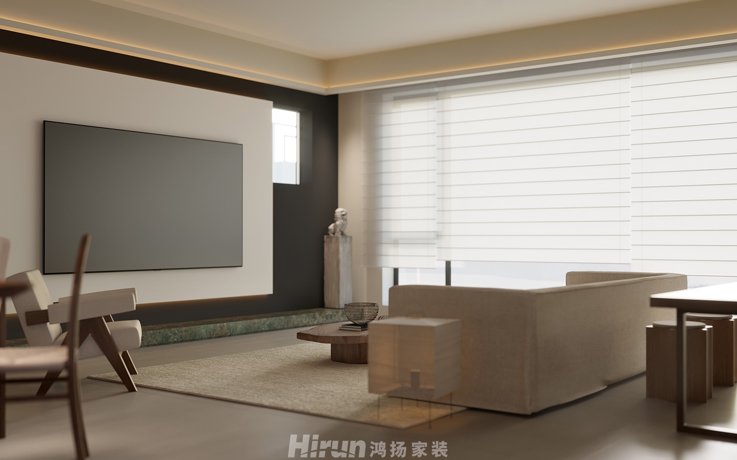 建發玖洲觀瀾159㎡復合寫意復式 裝修案例效果圖-6
