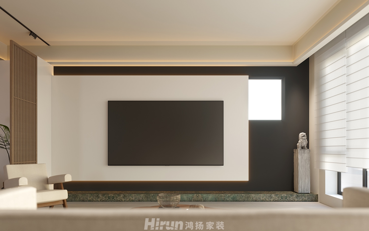 建發玖洲觀瀾159㎡復合寫意復式 裝修案例效果圖-2