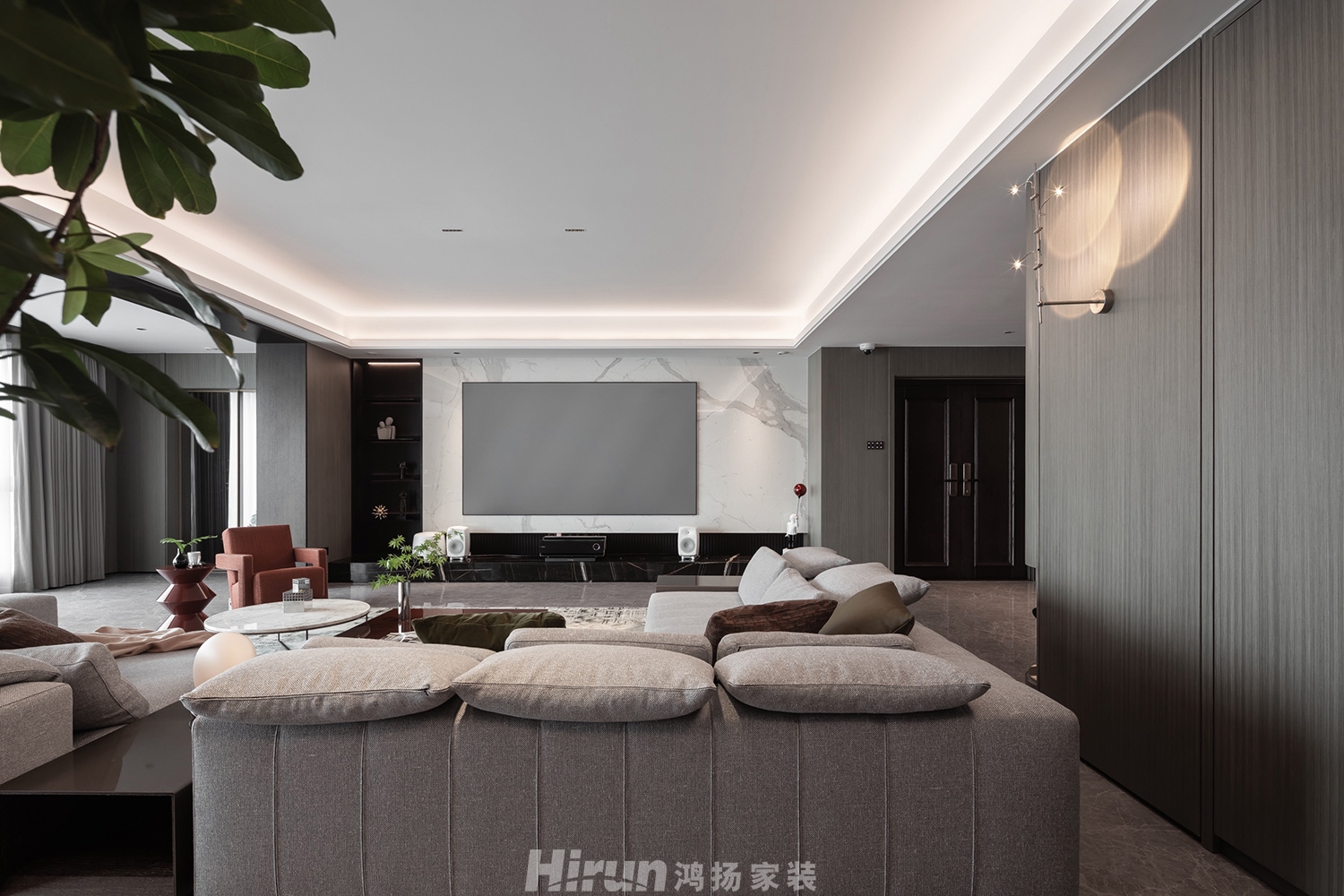 中建江山壹號360㎡雅致現代大平層 裝修案例實景圖-4