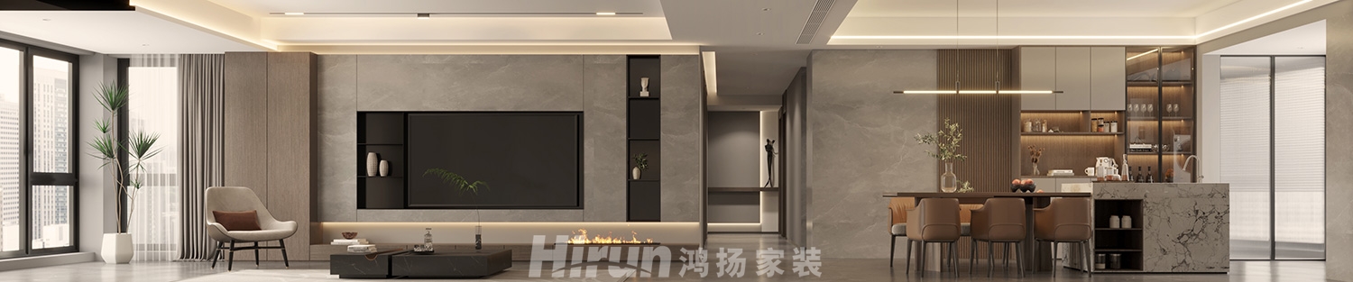 博林云棲210㎡雅致現(xiàn)代大平層 裝修案例效果圖-3