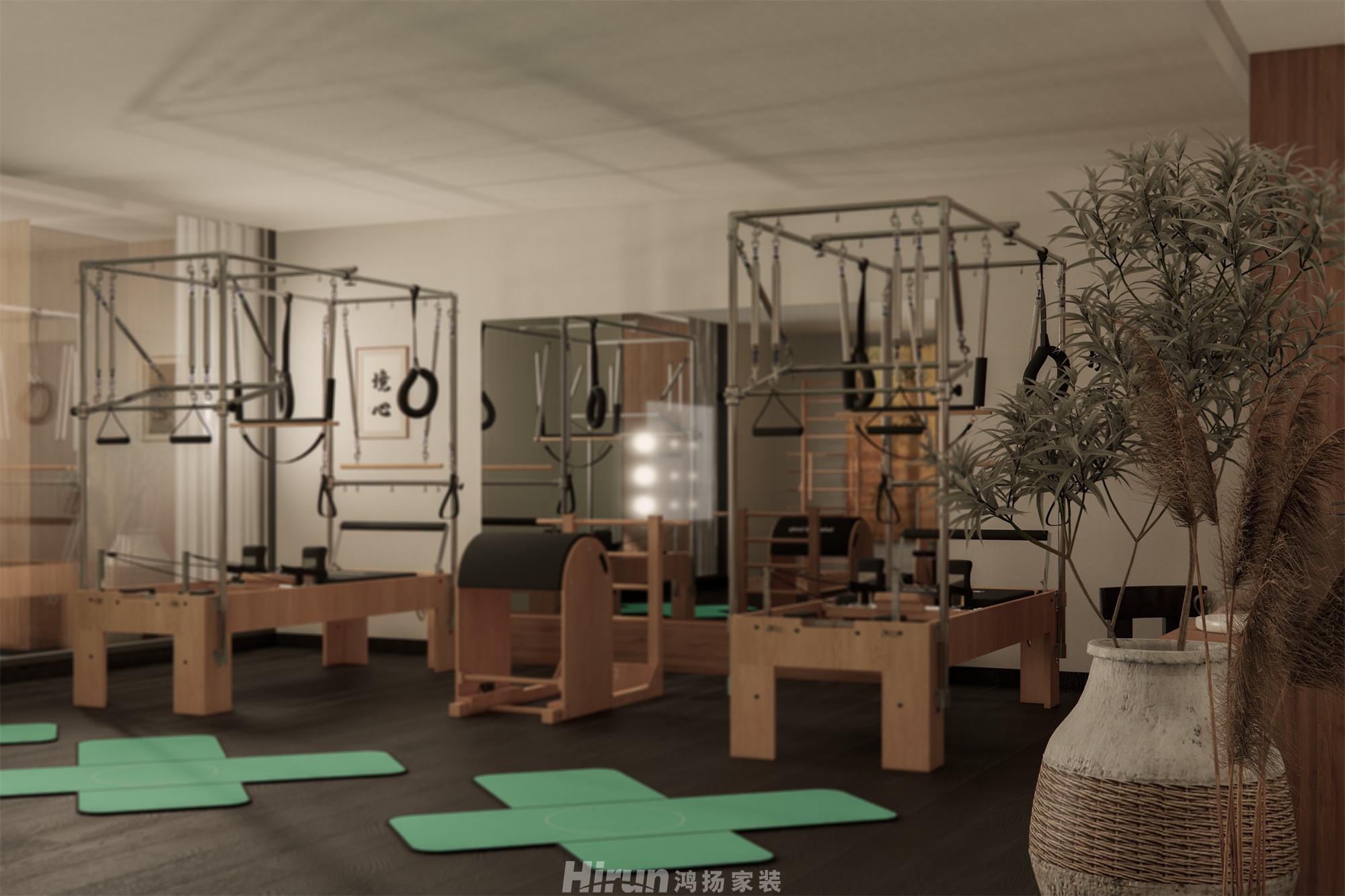 國金·禪柔工作室120㎡復古風潮二居室 裝修案例效果圖-1
