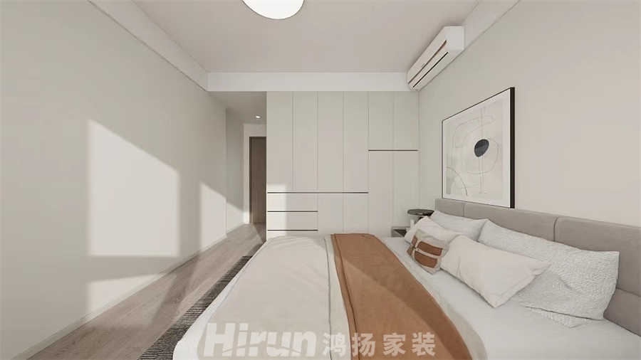 建發玖洲觀瀾140㎡雅致現代四居室 裝修案例效果圖-2