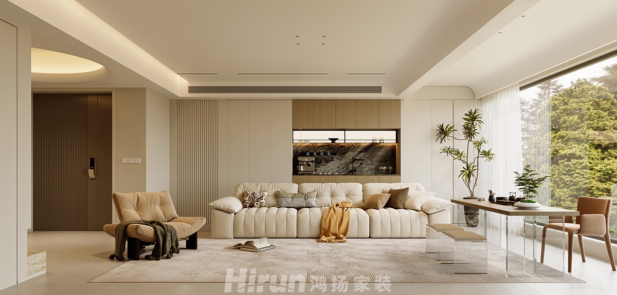 世貿(mào)璀璨風(fēng)華192㎡優(yōu)雅繽紛四居室 裝修案例效果圖-2