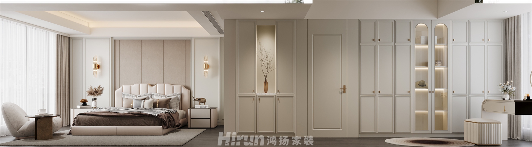 奧園譽景灣370㎡新裝飾主義疊墅 裝修案例效果圖-2