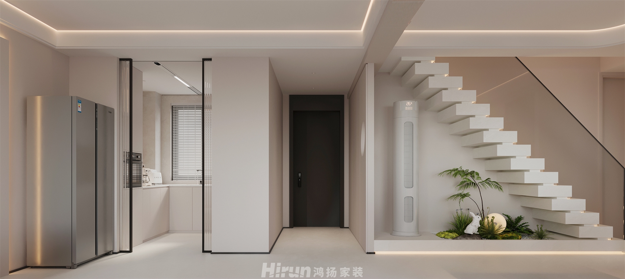 御景灣164㎡優雅繽紛復式 裝修案例效果圖-1