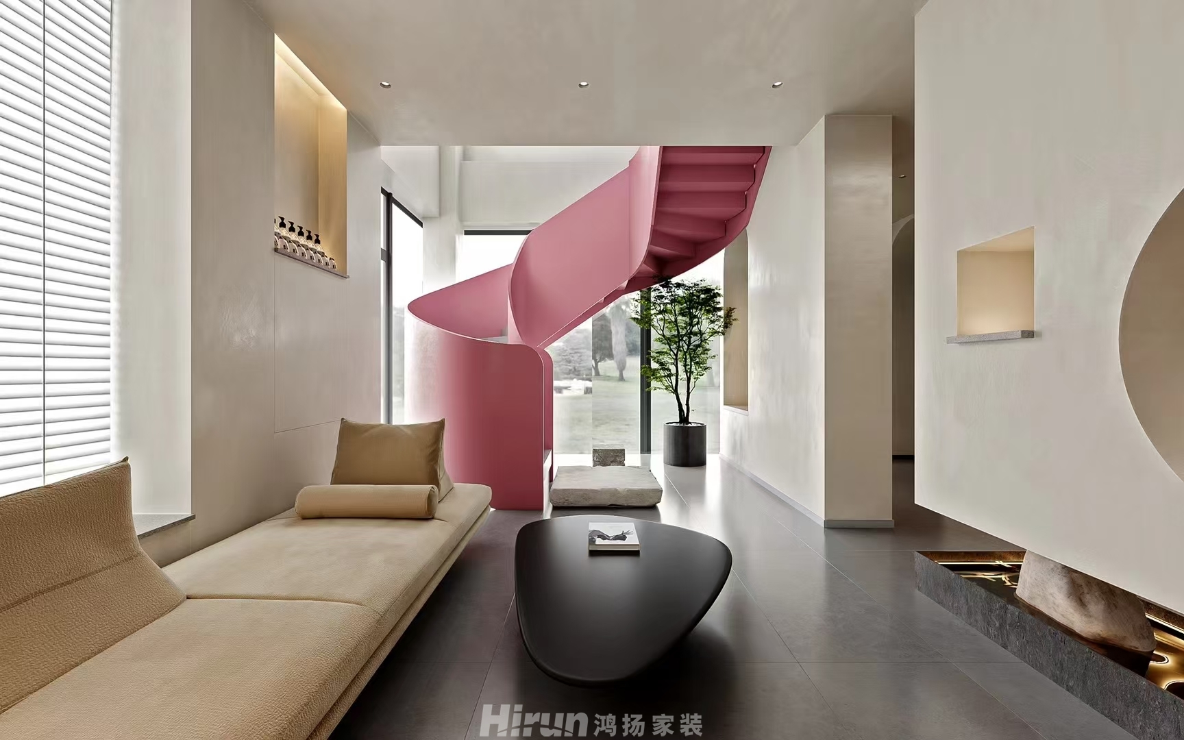 自建別墅600㎡意境東方別墅 裝修案例效果圖-2