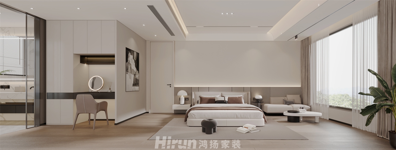 牡丹舸280㎡雅致現代大平層 裝修案例效果圖-2