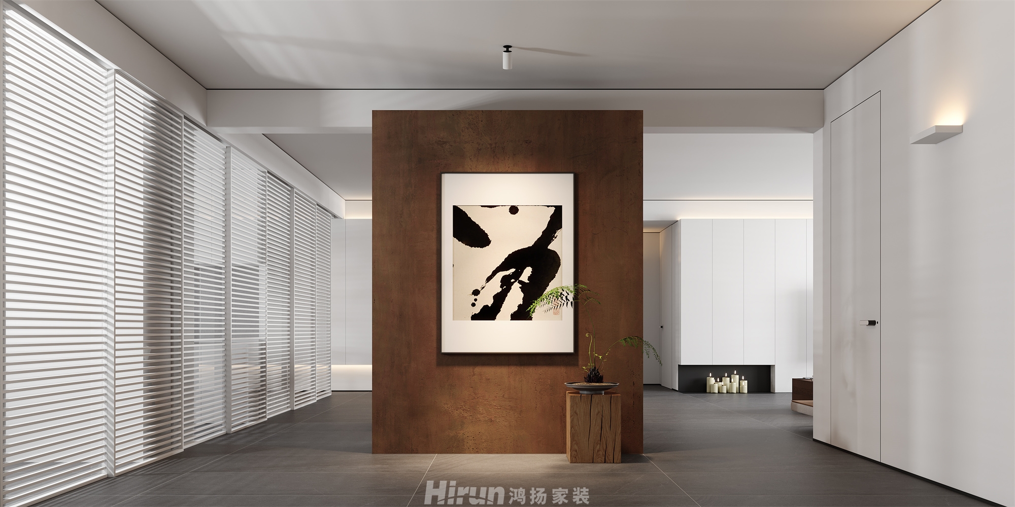 桂語云峯247㎡意境東方大平層 裝修案例效果圖-1