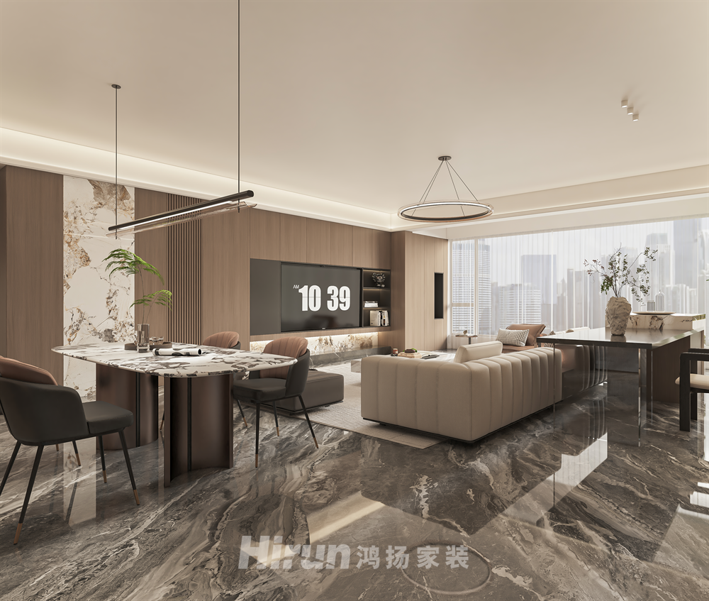 建發和著180㎡雅致現代四居室 裝修案例效果圖-5