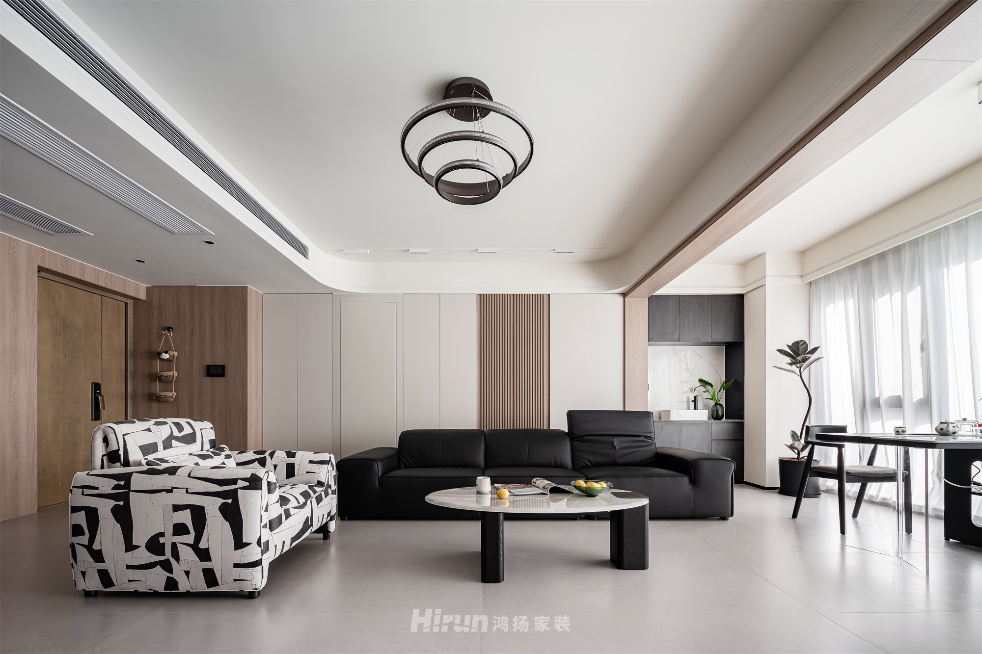 建發(fā)央著135㎡新裝飾主義四居室 裝修案例實景圖-8