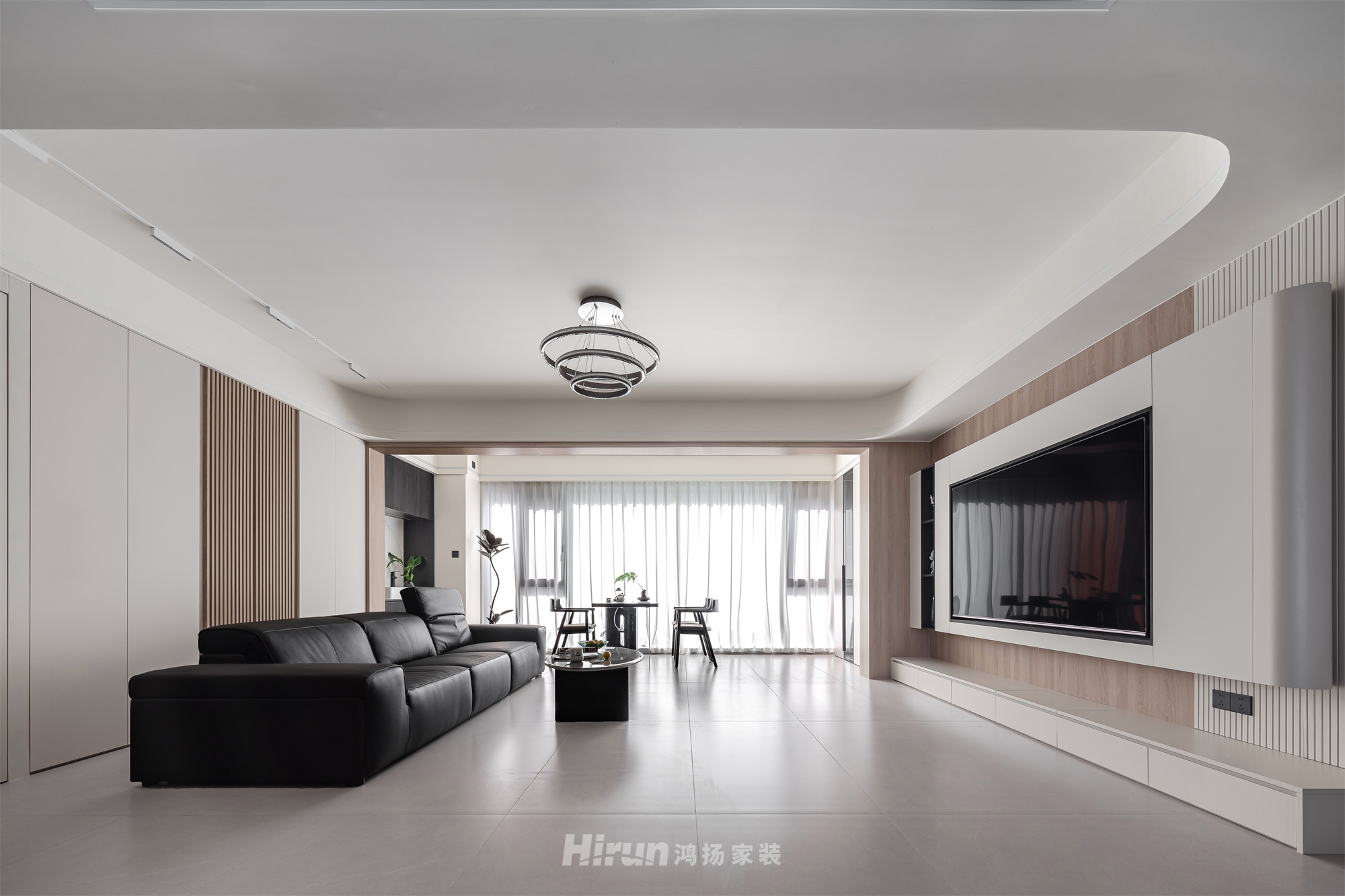 建發(fā)央著135㎡新裝飾主義四居室 裝修案例實景圖-6