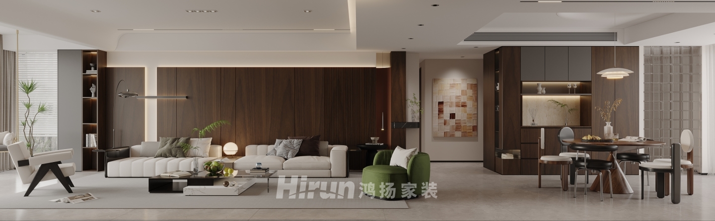 翡翠年華200㎡雅致現(xiàn)代大平層 裝修案例效果圖-2