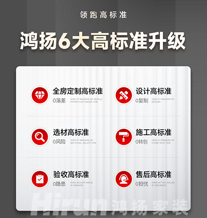 為客戶做先鋒 為行業(yè)做標(biāo)桿丨鴻揚6大高標(biāo)準，交付家裝最優(yōu)解