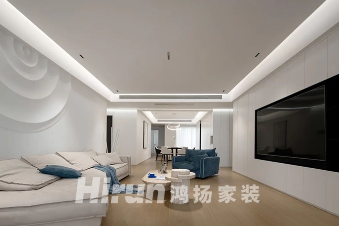 300㎡純白復式：下沉會客廳，品茗暢談，享歲月靜好